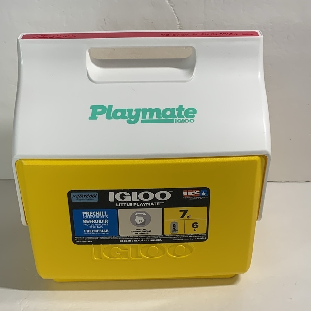 Igloo 7 Qt Insulated Playmate Little Cooler Yellow New